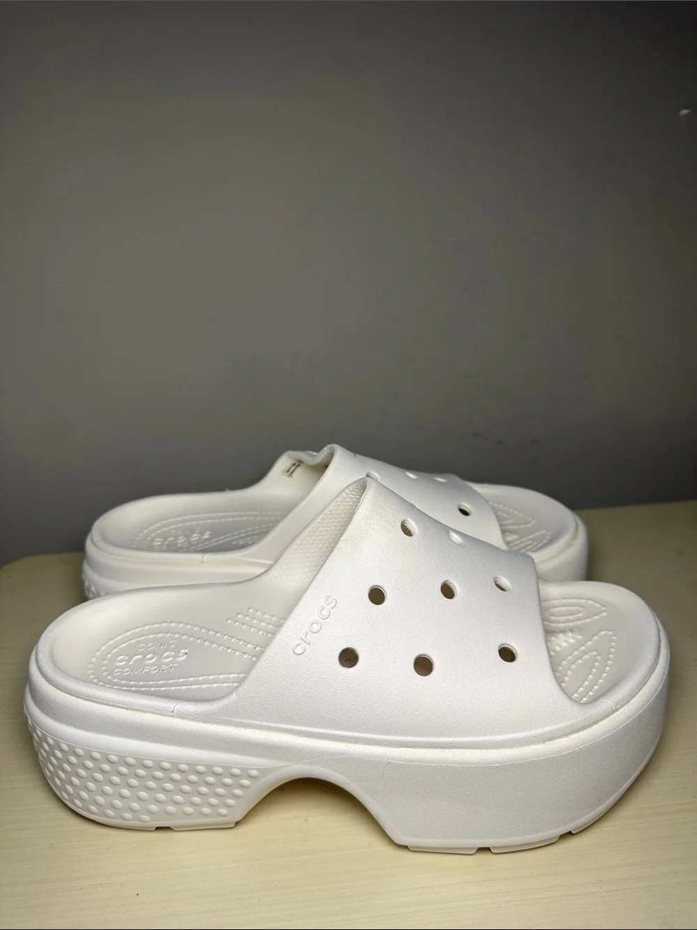 CROCS platform mules